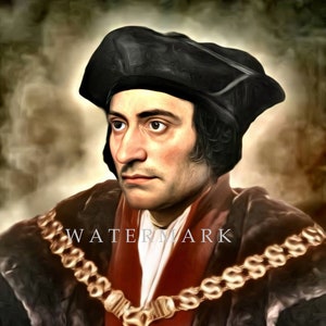 St. Thomas More DIGITAL DOWNLOAD Custom Digital Oil Painting