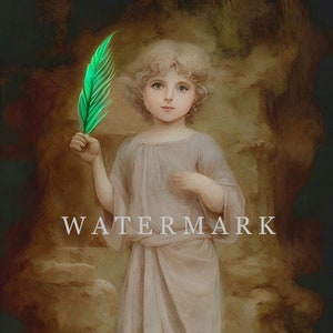 St. Cyr - Cyriacus - Child Martyr Custom Digital Oil Painting DIGITAL DOWNLOAD