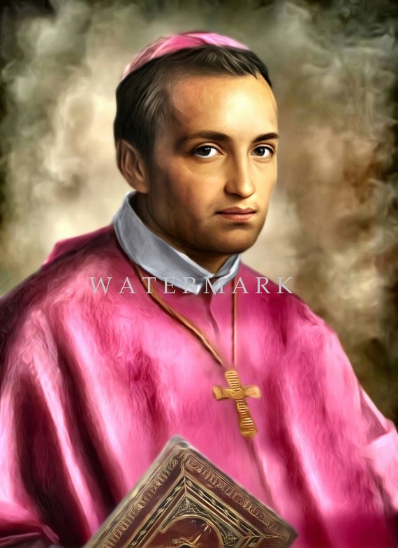 St. Alphonsus Liguori Customized and Restored Digital Oil Etsy