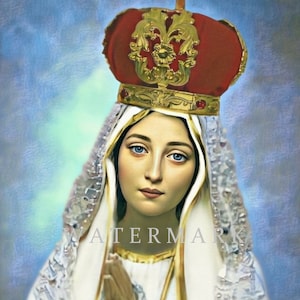 Our Lady of Fatima Custom Digital Oil Painting DIGITAL DOWNLOAD
