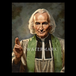 St. John Vianney Custom Digital Oil Painting DIGITAL DOWNLOAD