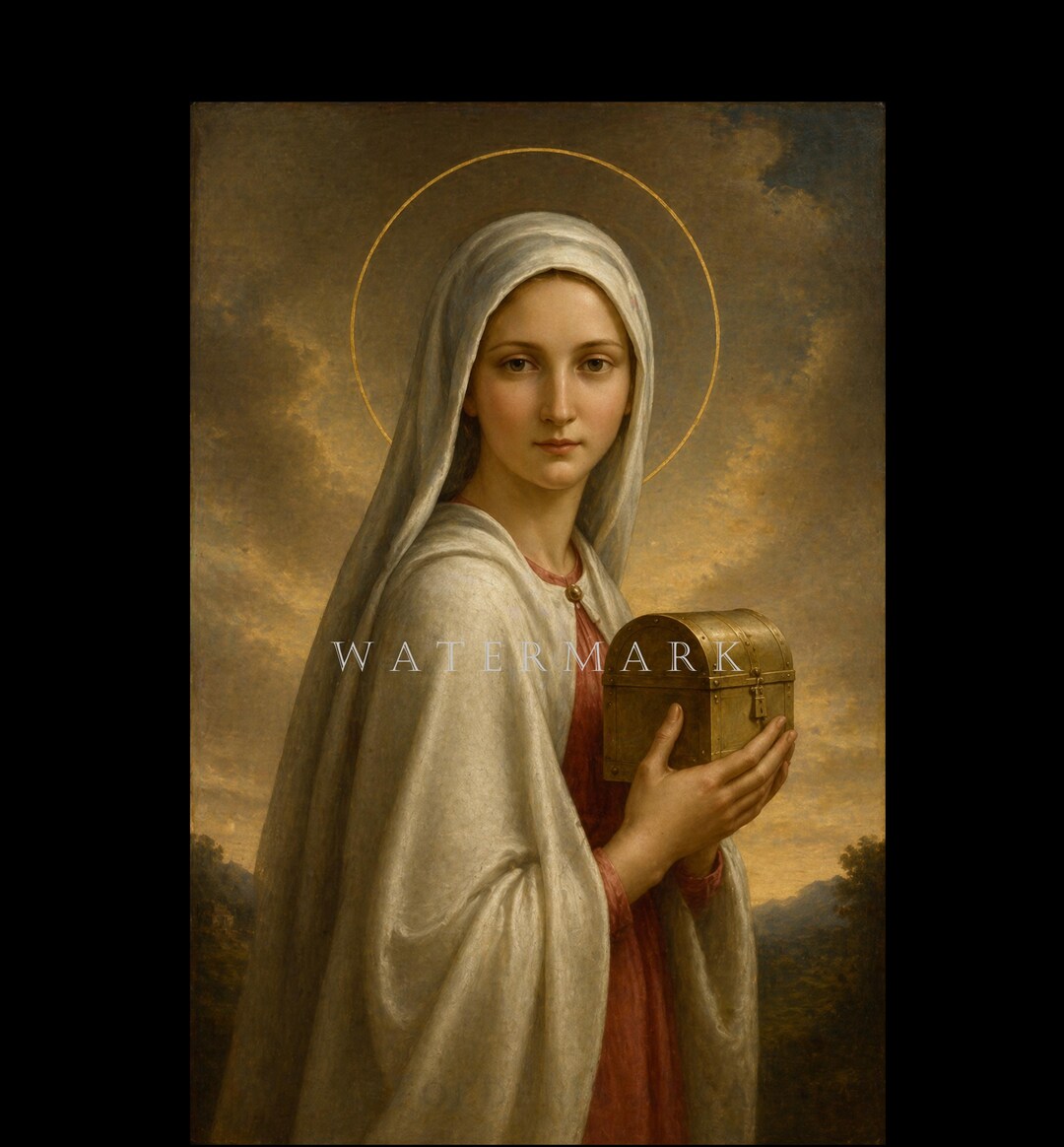 Ark of the Covenant - Blessed Virgin Mary Custom Digital Oil Painting ...