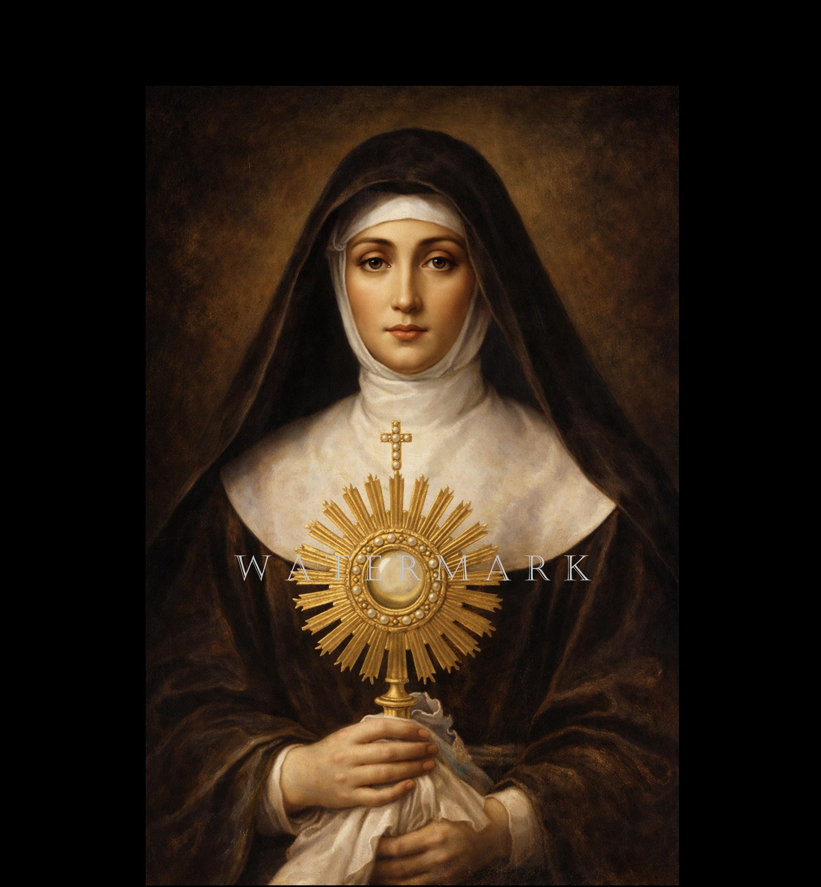 St. Clare of Assisi Custom Digital Oil Painting DIGITAL DOWNLOAD