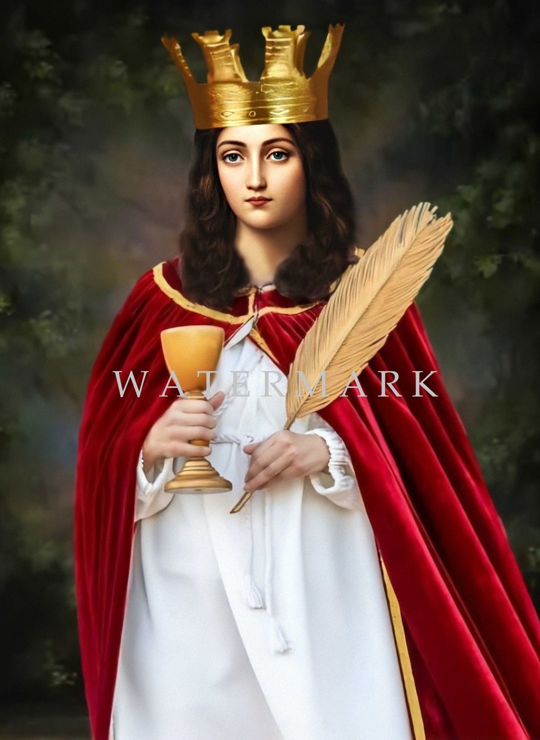 St. Barbara Digital Download Custom Creation DIGITAL OIL PAINTING - Etsy