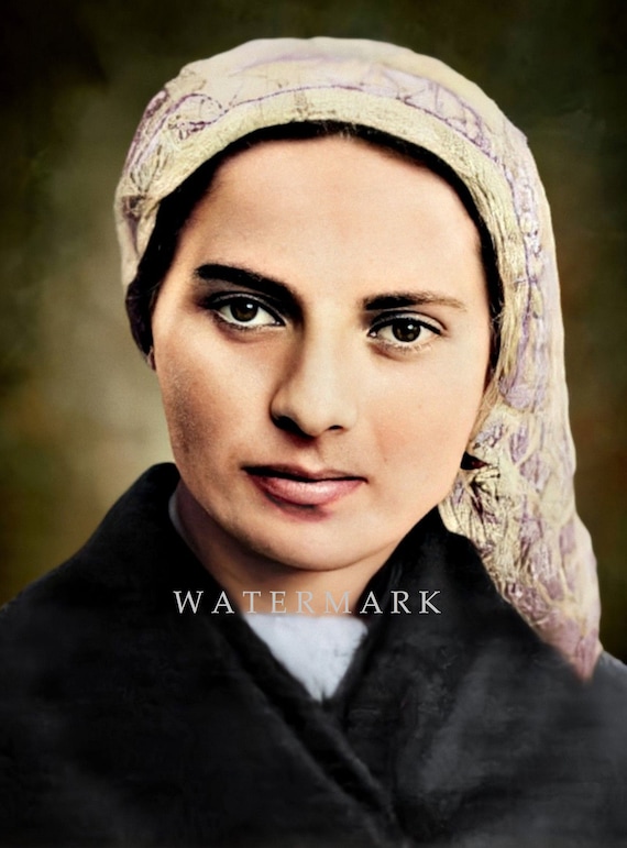 St. Bernadette Soubirous of Lourdes DIGITAL DOWNLOAD Custom - Etsy