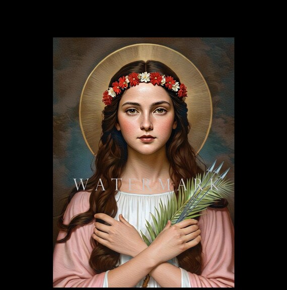 St. Philomena Custom Digital Oil Painting DIGITAL DOWNLOAD