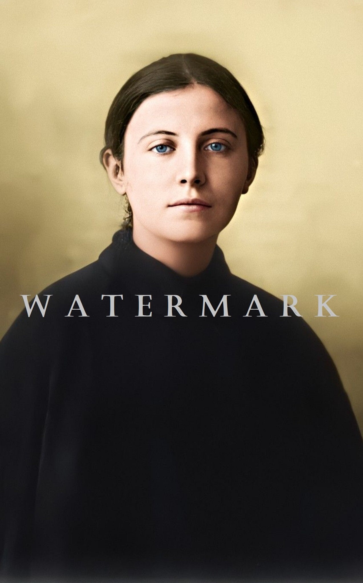 St. Gemma Galgani  DIGITAL DOWNLOAD Custom Colorized Photo Painting Art