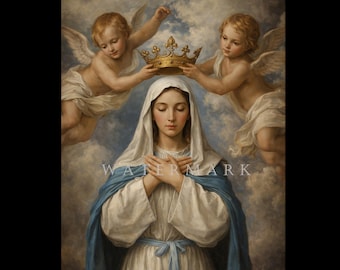Stampe Su Tela Di Gesù E Maria Sacro Cuore, 3 Pezzi, Con Colomba E Croce, Decorazione Religiosa Senza Cornice