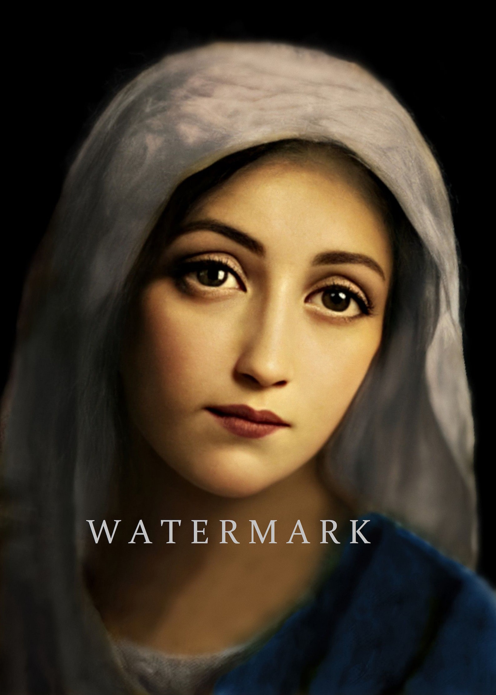 The Most Blessed Virgin Mary Custom Digital Oil Painting DIGITAL ...