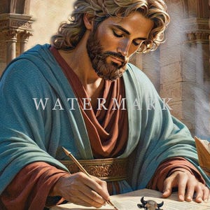 St. Luke the Evangelist Custom Digital Oil Painting DIGITAL DOWNLOAD