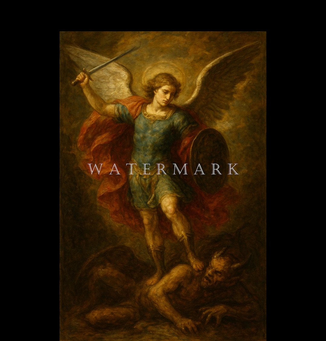 St. Michael the Archangel Custom Digital Oil Painting DIGITAL DOWNLOAD ...