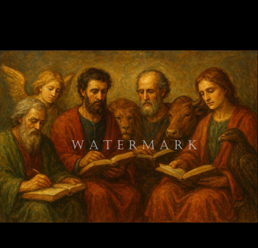 Matthew, Mark, Luke and John - the Four Evangelists - Custom Digital ...