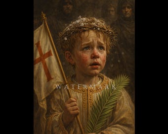 Der heilige Simon von Trient - Märtyrer - Custom Digitales Ölgemälde DIGITAL DOWNLOAD