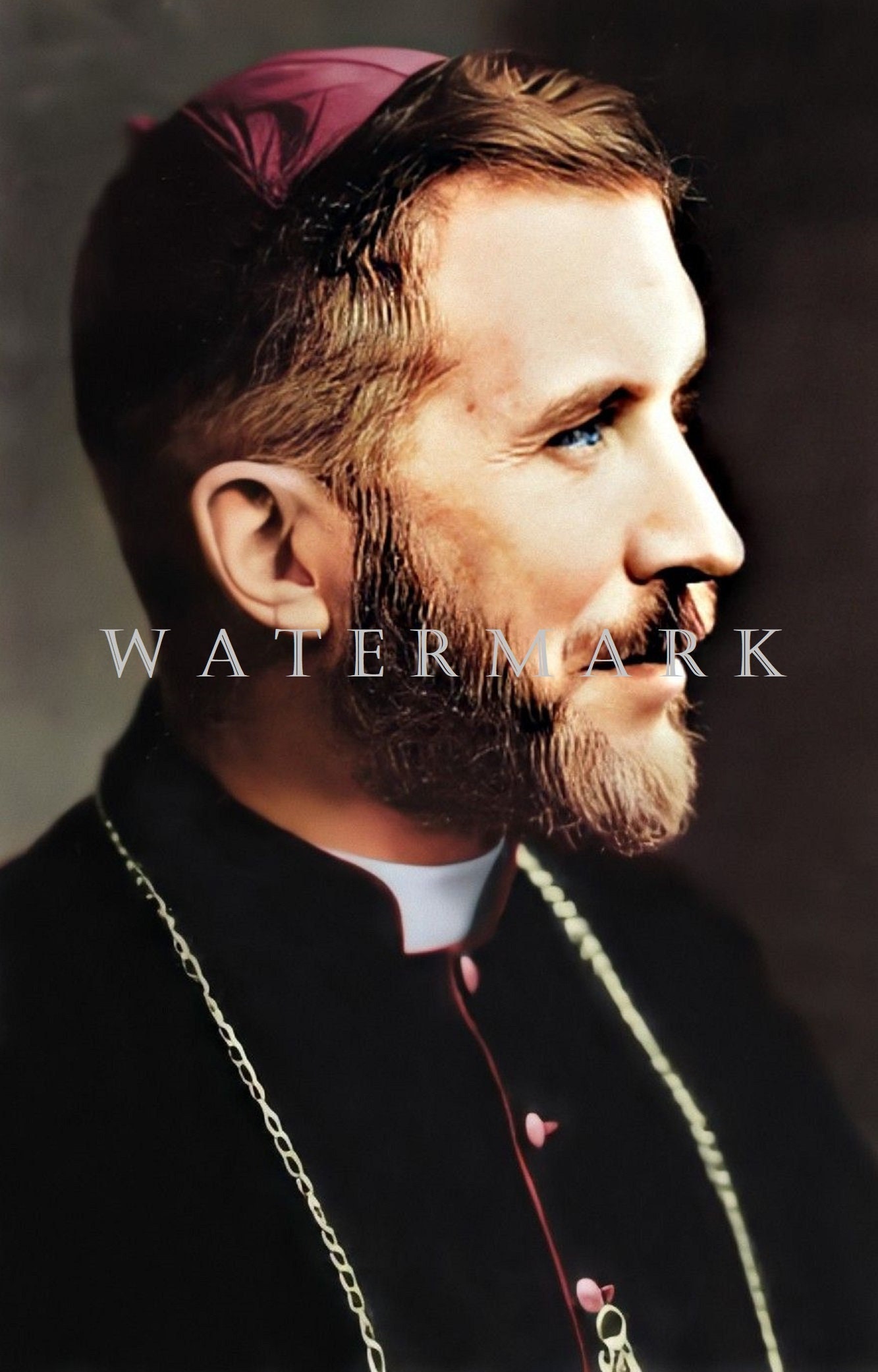 Custom Colorized Photo DIGITAL DOWNLOAD Catholic SSPX Founder