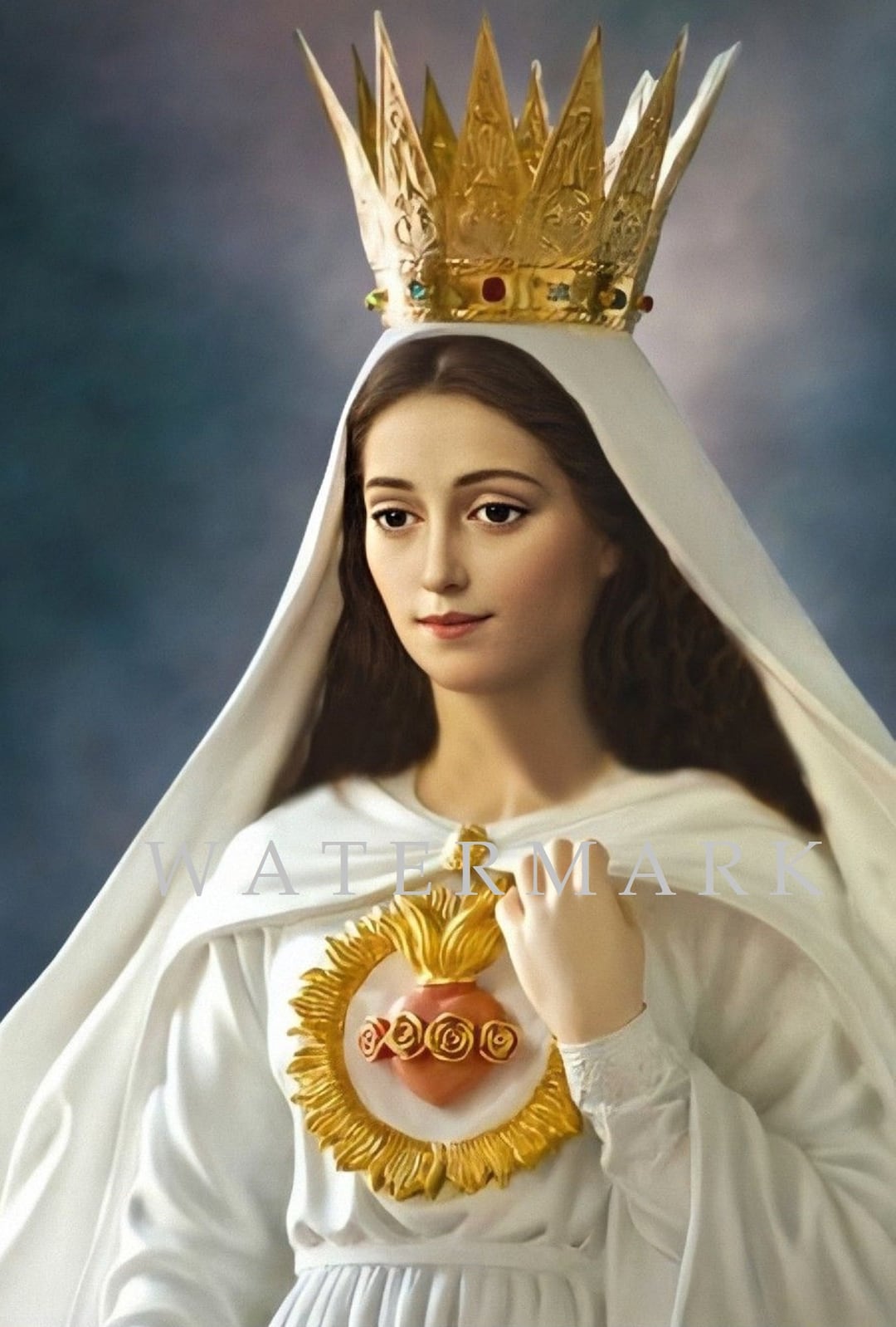 Custom DIGITAL DOWNLOAD Digital Oil Painting of Our Lady of America - Etsy