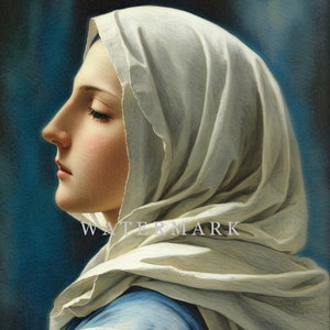 Our Lady of Sorrows Custom Digital Oil Painting DIGITAL DOWNLOAD