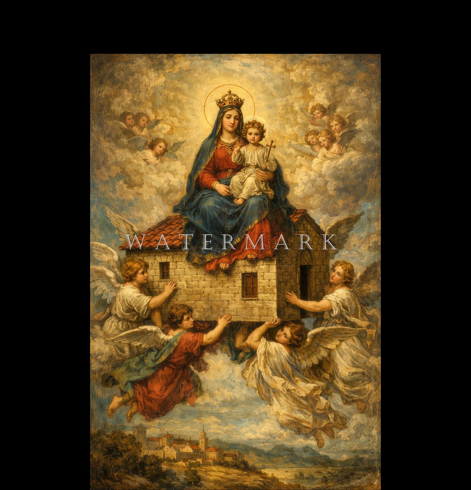 Our Lady of Loreto Custom Digital Oil Painting DIGITAL DOWNLOAD - Etsy ...