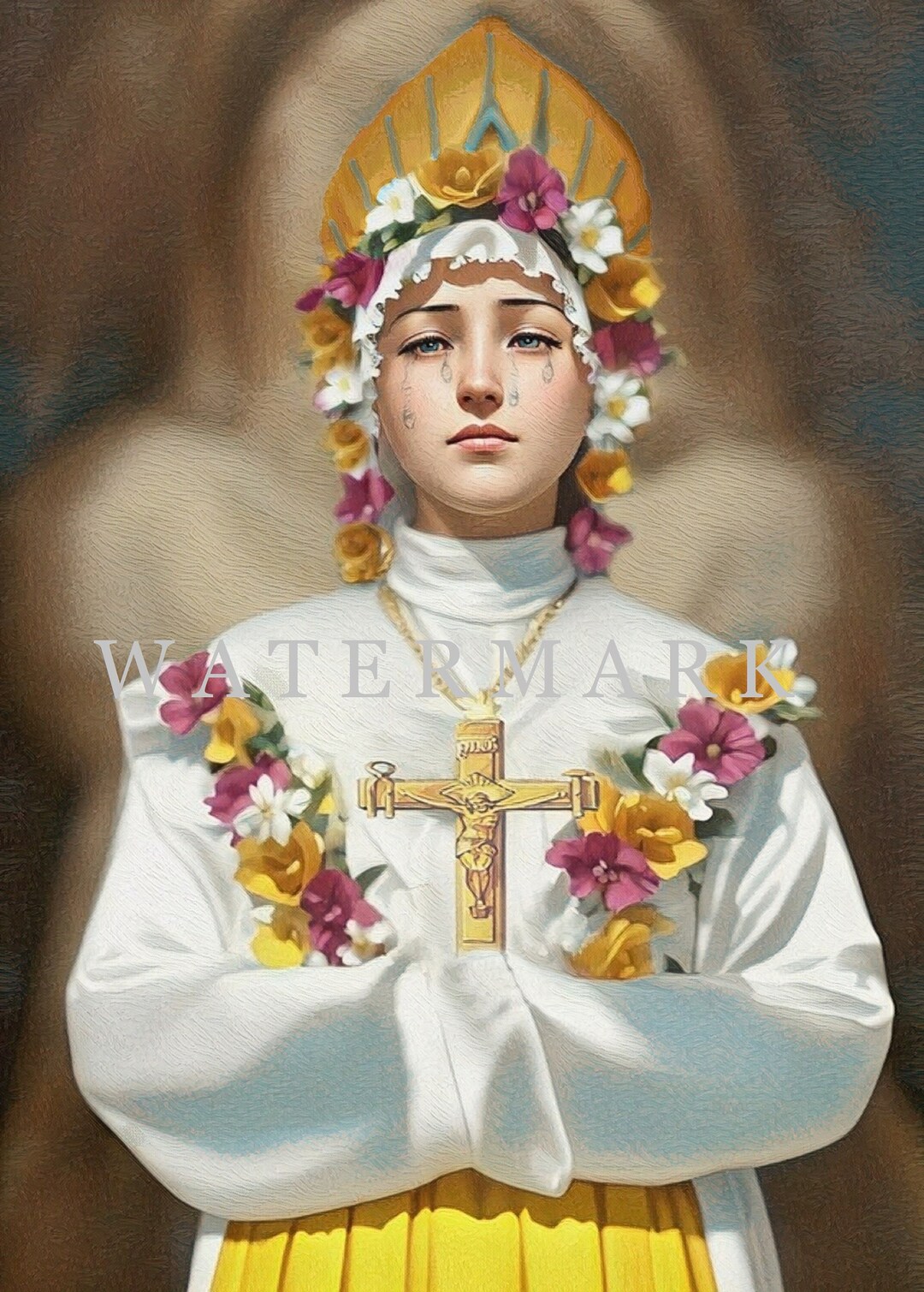 Our Lady of La Salette Custom Digital Oil Painting DIGITAL DOWNLOAD - Etsy