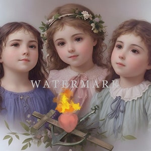 Faith, Hope and Charity - Three Virtues Custom Digital Oil Painting DIGITAL DOWNLOAD