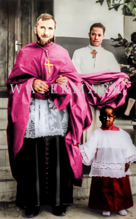Custom Colorized Photo DIGITAL DOWNLOAD Catholic SSPX Founder