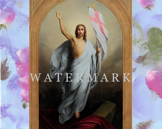 Resurrection of Jesus Christ Customized and Colorized Digital Oil ...