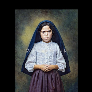 Sister Lucia dos Santos of Fatima Custom Digital Oil Painting DIGITAL DOWNLOAD