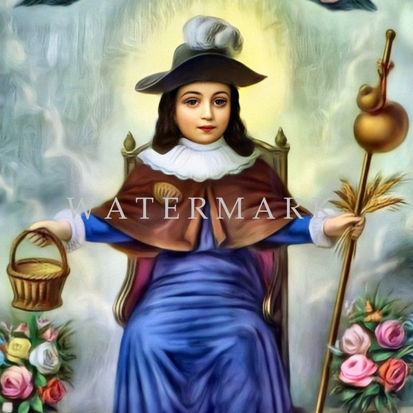 Customized and Restored DIGITAL DOWNLOAD Digital Oil Painting of the Santo Nino de Atocha