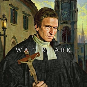 St. Louis Marie Grignon de Montfort Custom Digital Oil Painting DIGITAL DOWNLOAD
