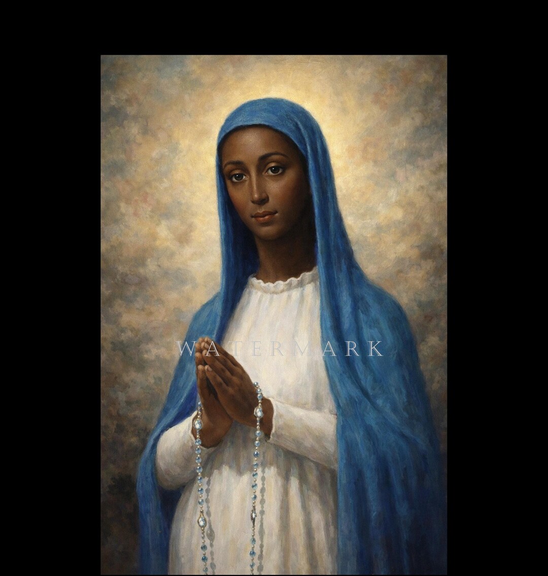 Our Lady of Kibeho Custom Digital Oil Painting DIGITAL DOWNLOAD - Etsy