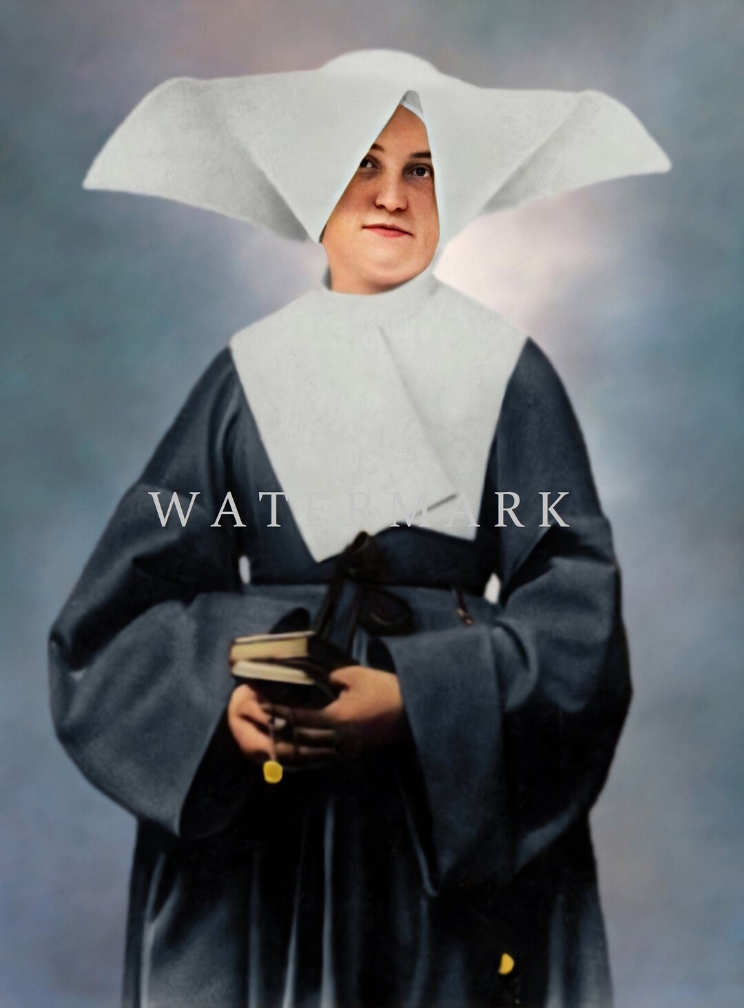 Blessed Marta Anna Maria Wiecka Custom Colorized Photo Painting ...