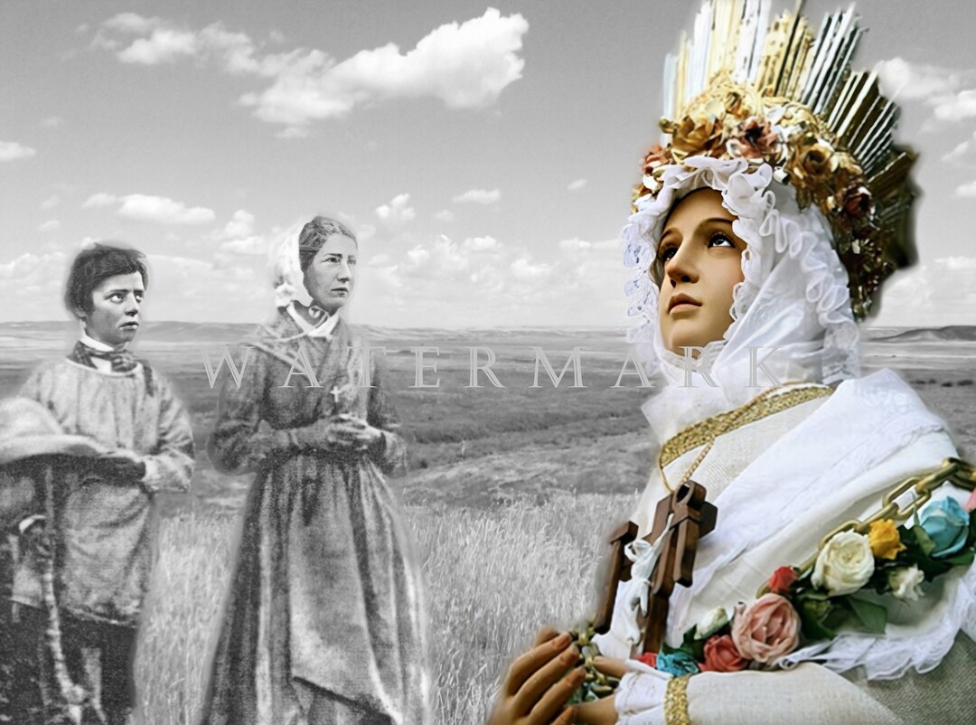 Our Lady of La Salette Melanie & Maximin DIGITAL DOWNLOAD Custom