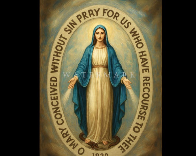 Our Lady of Grace of the Miraculous Medal Wall Shrine - Etsy