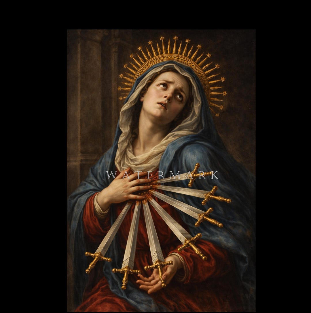 Our Lady of Seven Sorrows - the Most Blessed Virgin Mary - Custom ...