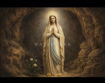 Our Lady of Sorrows - the Most Blessed Virgin Mary - Custom Digital Oil ...