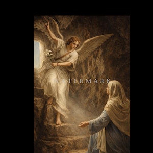 L'Annunciazione - Arcangelo Gabriele e la Beata Vergine Maria Dipinto a olio digitale personalizzato DOWNLOAD DIGITALE