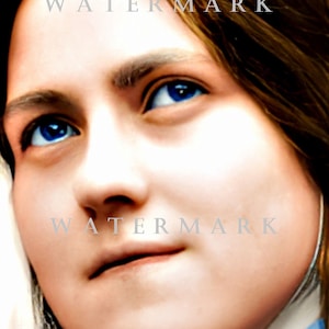 St. Therese of Lisieux the Little Flower DIGITAL DOWNLOAD Custom Colorized Photo Painting