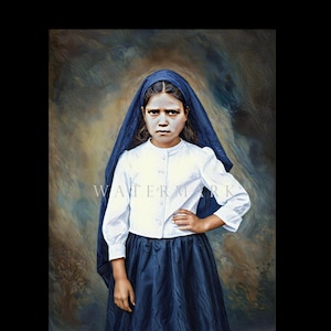 St. Jacinta Marto of Fatima  Custom Digital Oil Painting DIGITAL DOWNLOAD