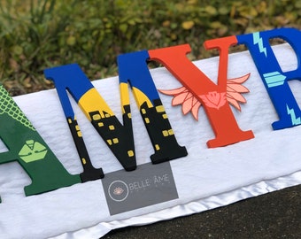 pj mask letters etsy