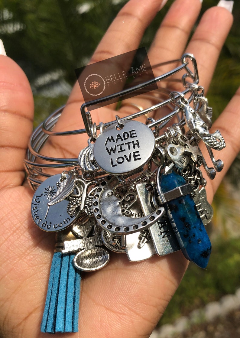 Expandable Charm Bracelet Sets Etsy