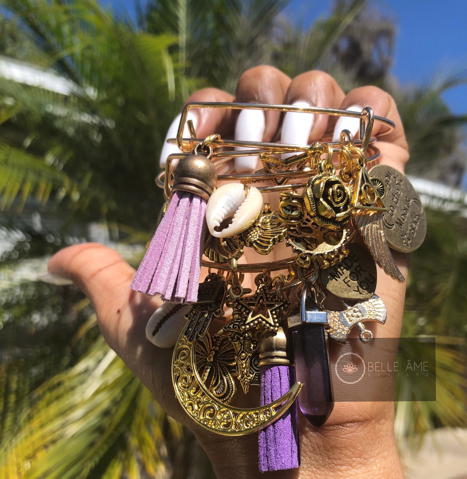 Expandable Charm Bracelet Sets Etsy