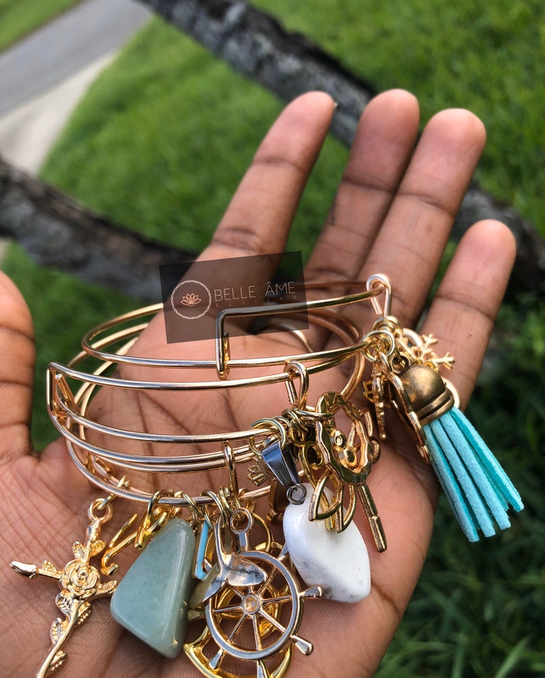 Expandable Charm Bracelet Sets Etsy