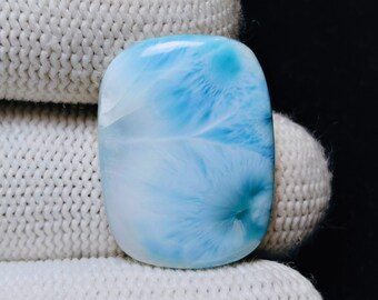 Larimar domenicano, Pietra preziosa Larimar, Larimar sciolto, Cristallo Larimar, Pietra curativa, Cabochon Larimar, Pietra Larimar, 24x18x5mm, 20,00 ct