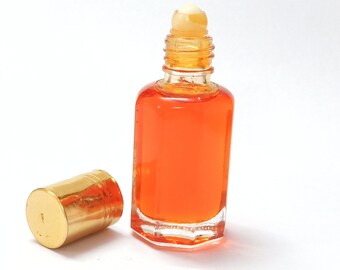 Orange Saffron Attar, Premium Saffron Attar, Perfume Oil, Attar Oil, Alcohol Free, Vegan & Cruelty Free oil Perfume For Unisex