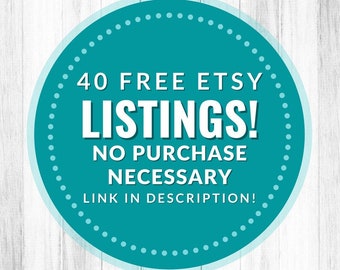 Sell on Etsy Free Listings, Link in Description, Sell On Etsy, 40 listings on New Etsy Shop Open, Open Shop Now,Open Etsy Shop With Link