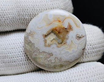 Mexican Lace Agate Cabochon, Crazy Lace Agate Cabochon, Crazy Lace Agate, Laguna Agate, Agate Cabochon, Laguna Cabochon, 26x26x5mm, 28.55cts