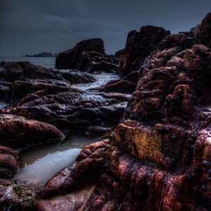 Photograph , print, a East China Sea Rocky coastline - #61