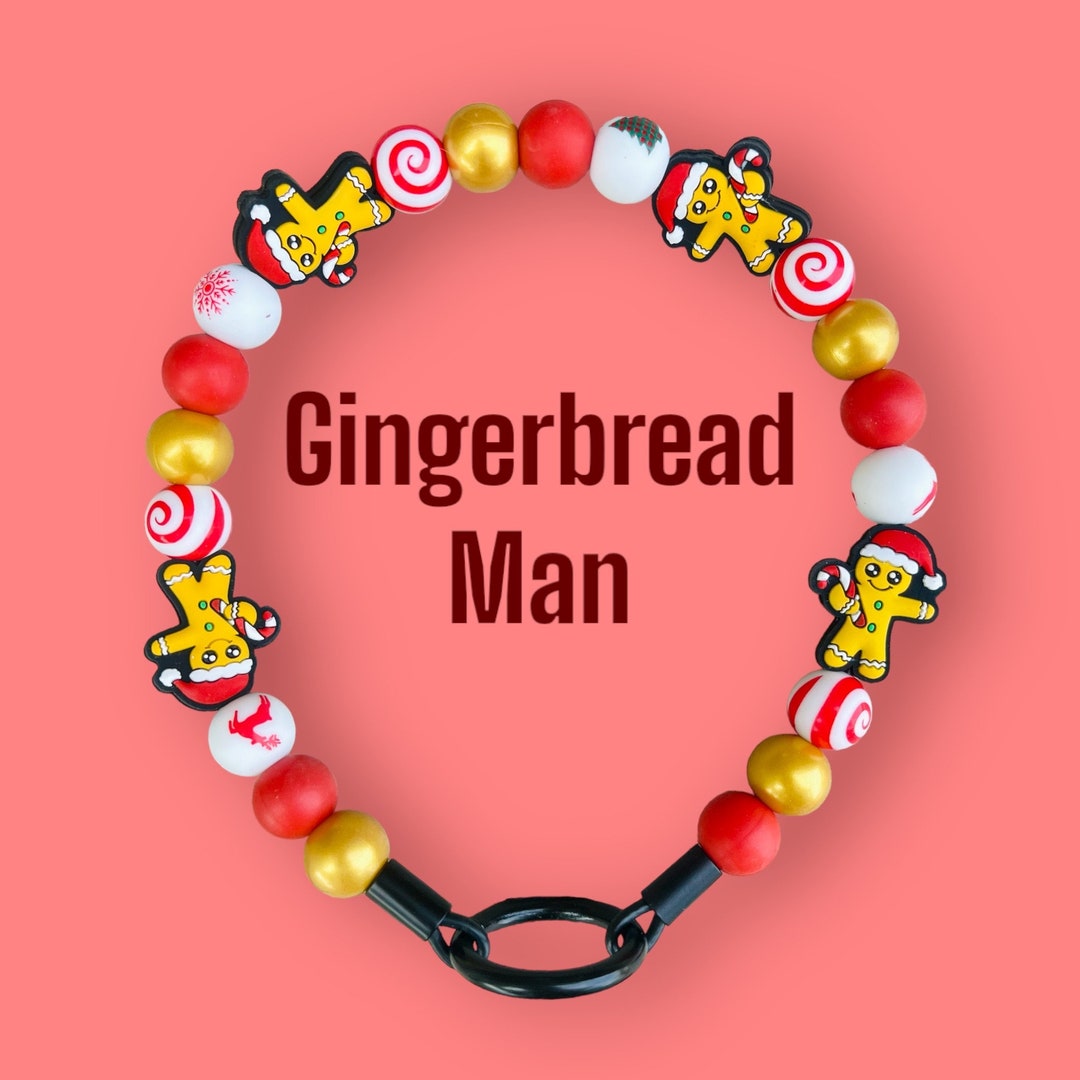 Gingerbread Man Christmas Collar Dog Collar Beaded Dog Etsy