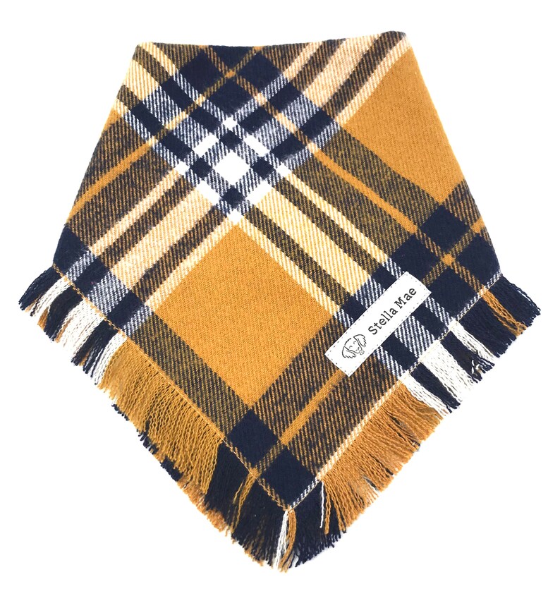 flannel dog bandana