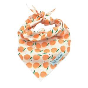 Peach Party Dog Bandana, Peach Dog Bandana, Fruit Dog Bandana, Dog Bandanas with Peaches, Dog Gift, Bandanas for Dogs, Personalizable