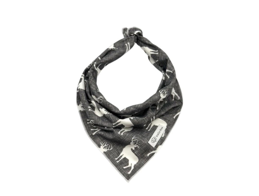 Big Bucks Dog Bandana, Bucks Dog Bandana, Deer Dog Bandana, Dog Bandana